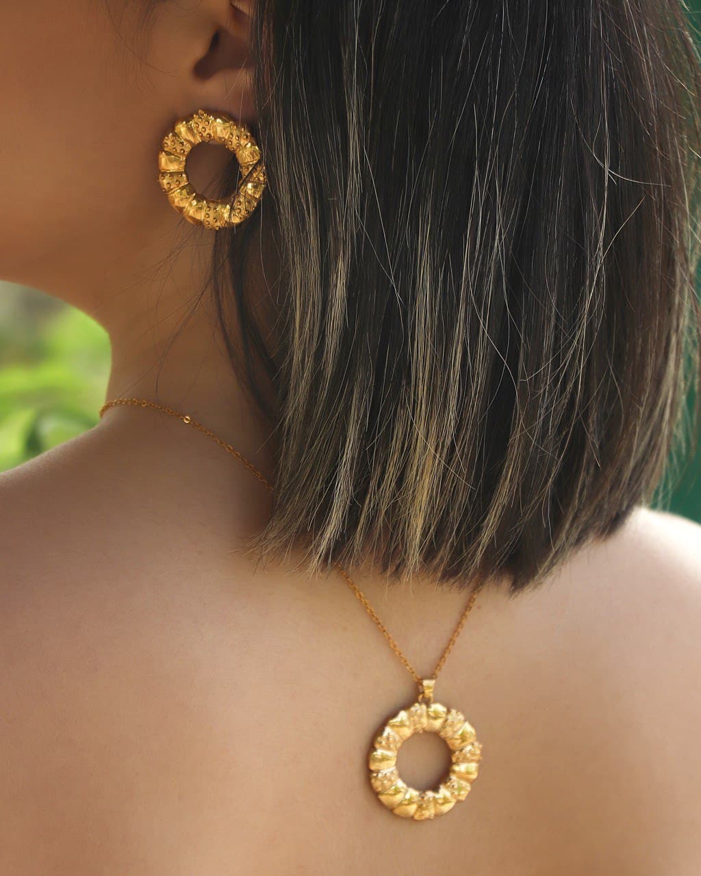 Sun Circle Earrings